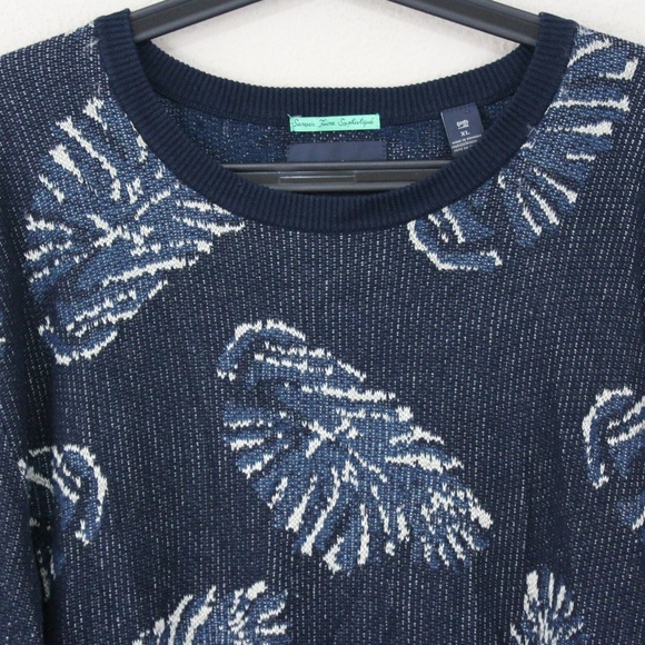 Scotch & Soda Mens XL Leaves Pattern Sweater M326 - Picture 2 of 5